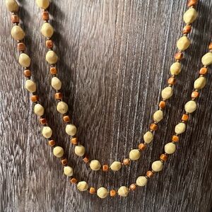 Vintage Desert Jasper 50” Beaded Necklace